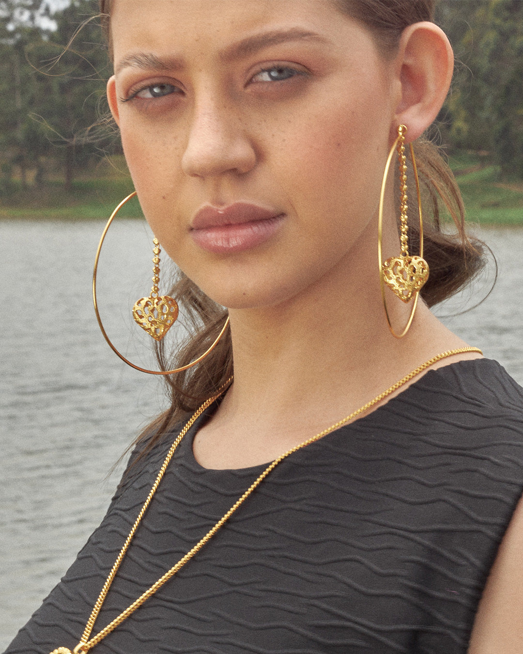 Maxi Loop Heartfall Hoops -