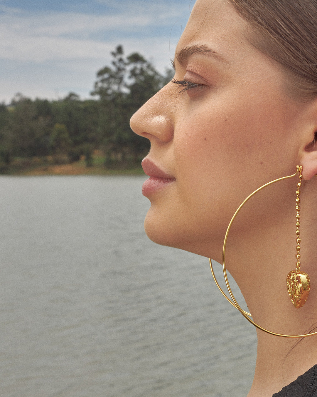 Maxi Loop Heartfall Hoops -