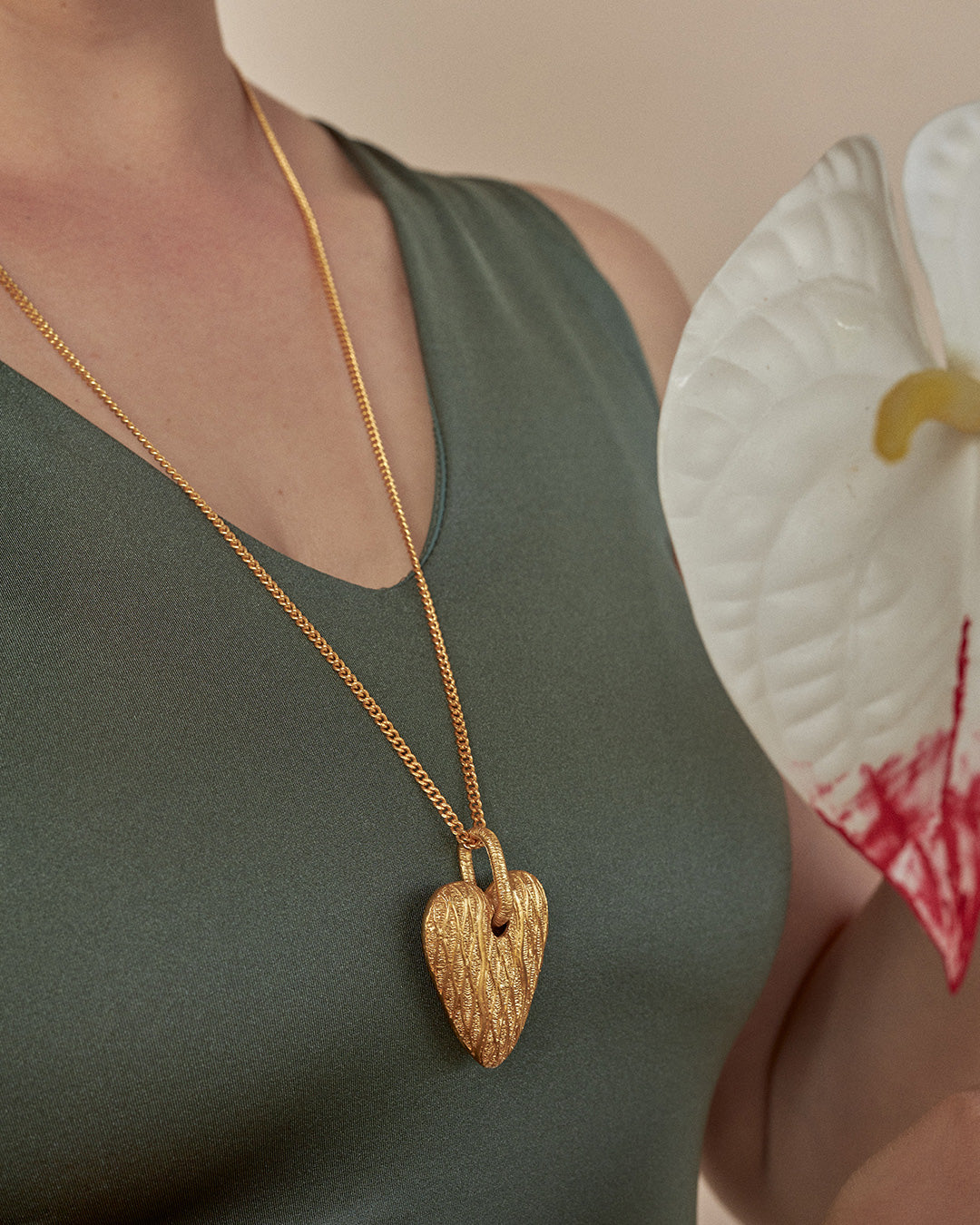 Maxi Onda Heart Necklace -