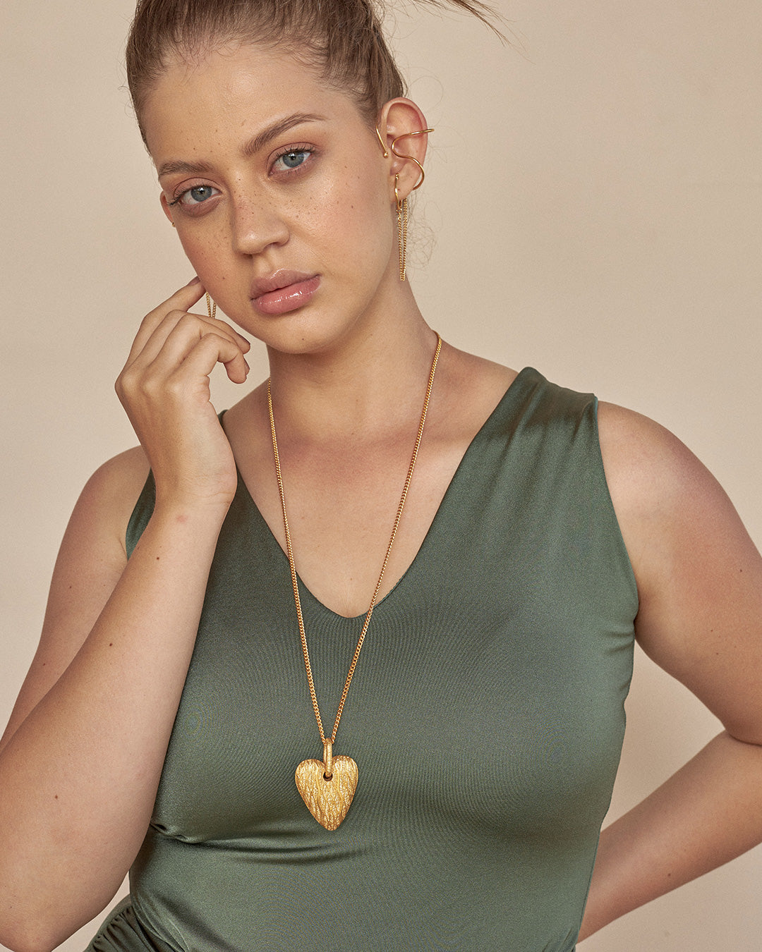 Maxi Onda Heart Necklace -