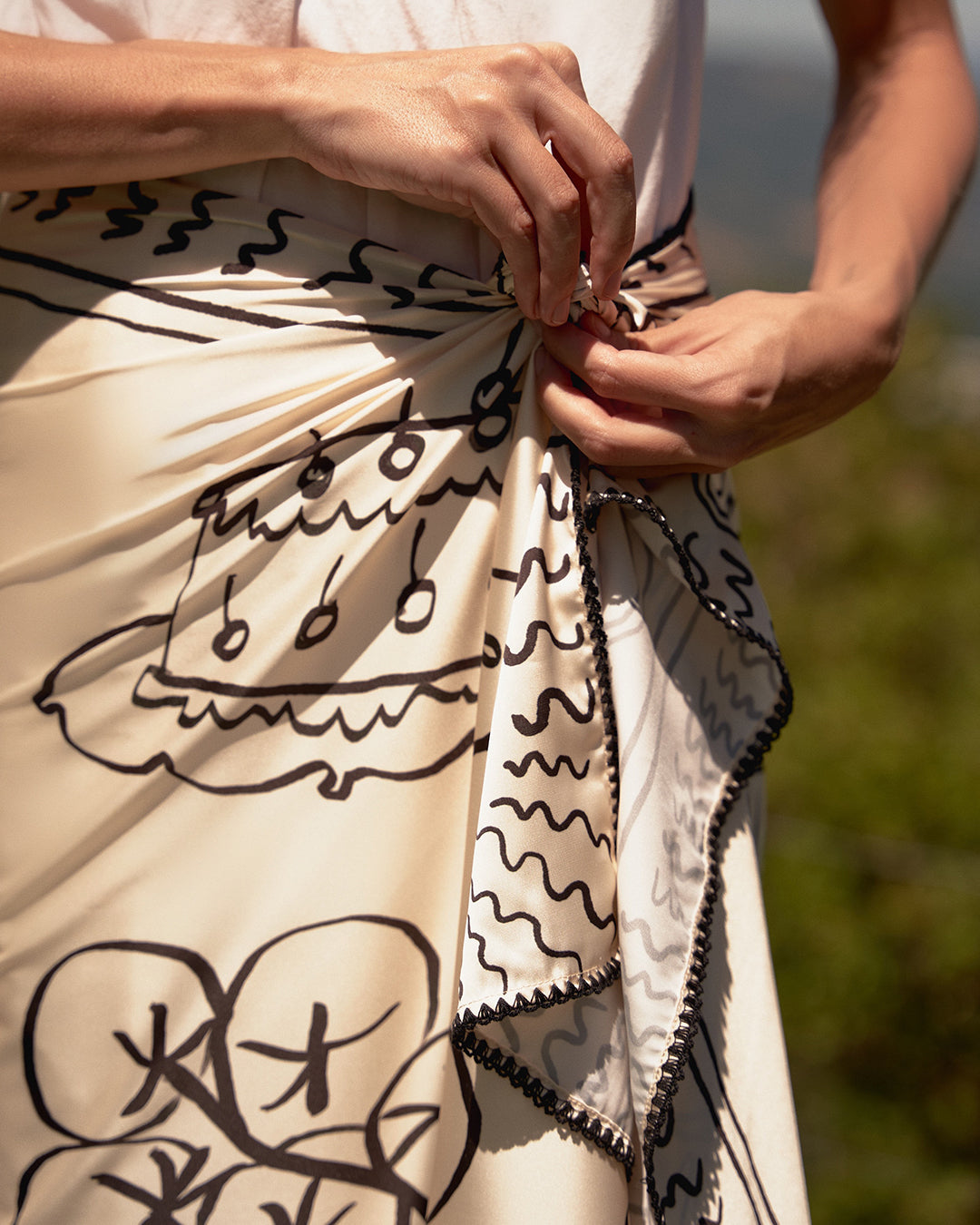 Summer in a Sketch Sarong