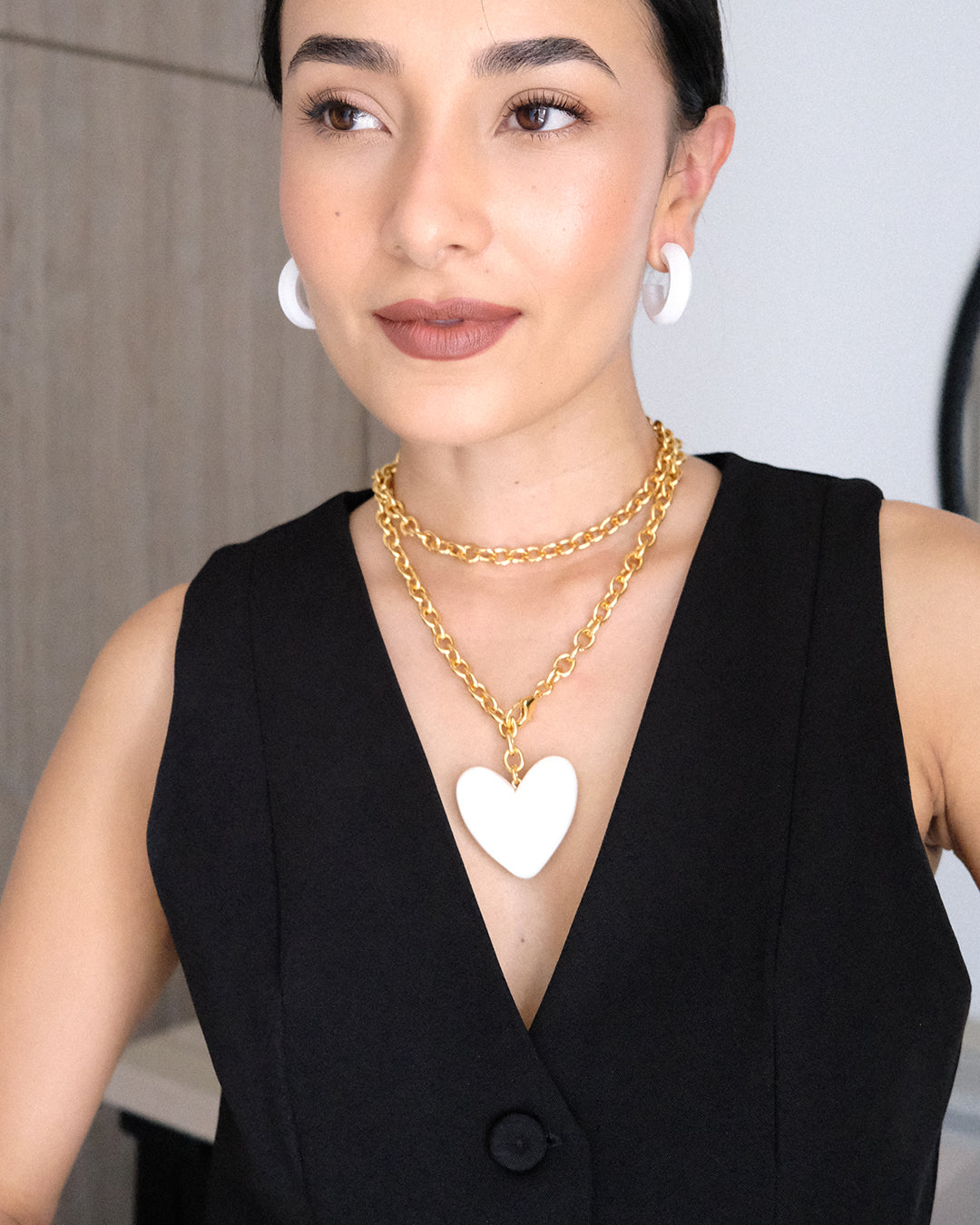 Golden Heartbeat Necklace -