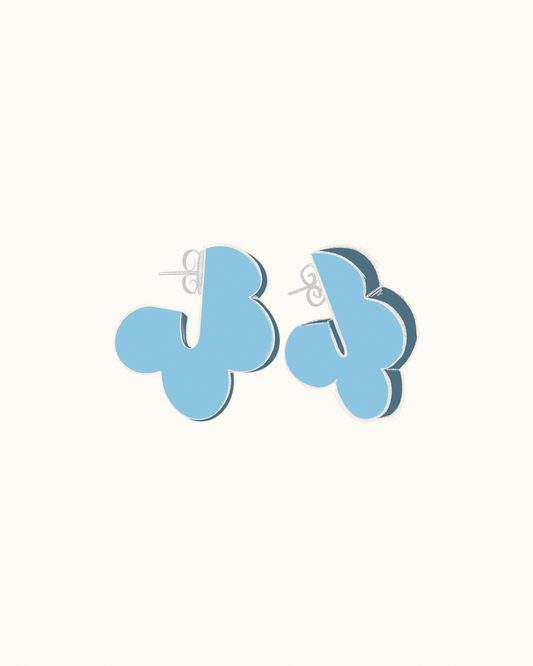 Mini Flower Hoops -