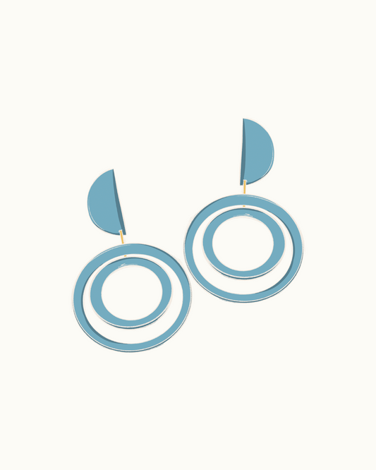Media Luna Arc Earrings -