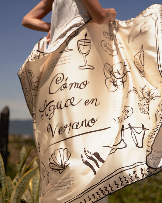 Summer in a Sketch Sarong
